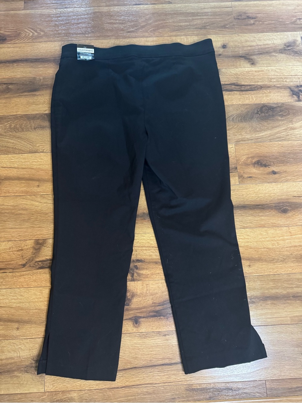Counterparts Super Stretch Black Dress Pants Women’s XL Cropped Ankle NWT - Picture 2 of 4